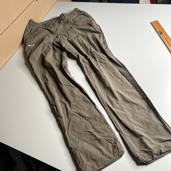 Salewa Pants - Salewa Women Hiking Pants US S Olive Brown Outdoor Trekking Trousers RN 134696